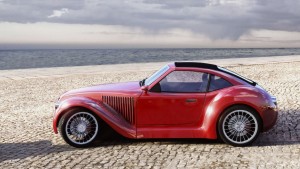 old-red-car-in-the-beach-315114